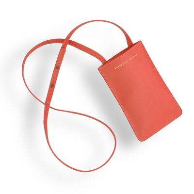 Pochette portable corail