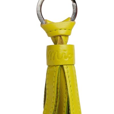 Tassel, key ring, yellow