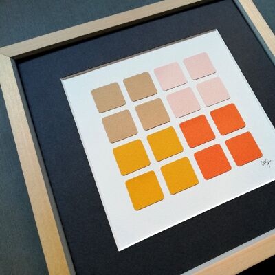 PIXELS - Palette chromatique - Orange