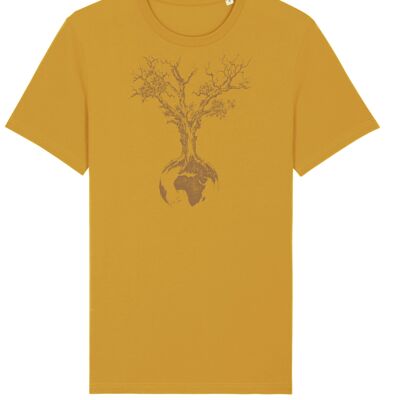 Fairwear Organic Shirt Unisex Ocre World Tree