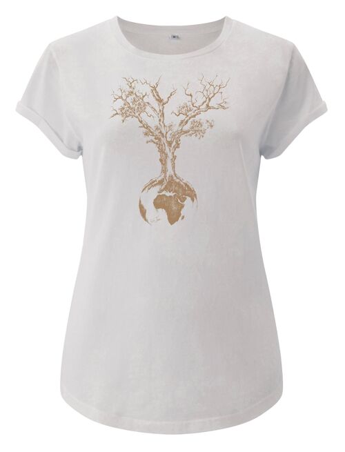 Fairwear Organic Shirt Women Stone Washed White Weltenbaum