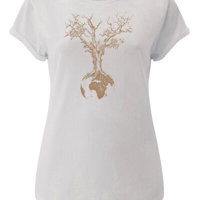 Fairwear Organic Shirt Women Stone Washed White Weltenbaum