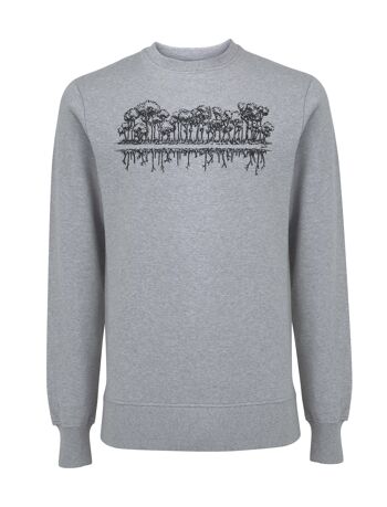 Fairwear Organic Sweat Unisexe Heather Grey Mirror