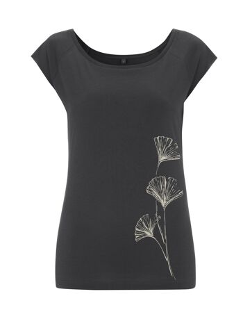 Fairwear Chemise Bambou Femme Charcoal Ginkgo