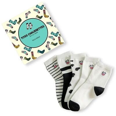 Kuhsocken (Packung x5)