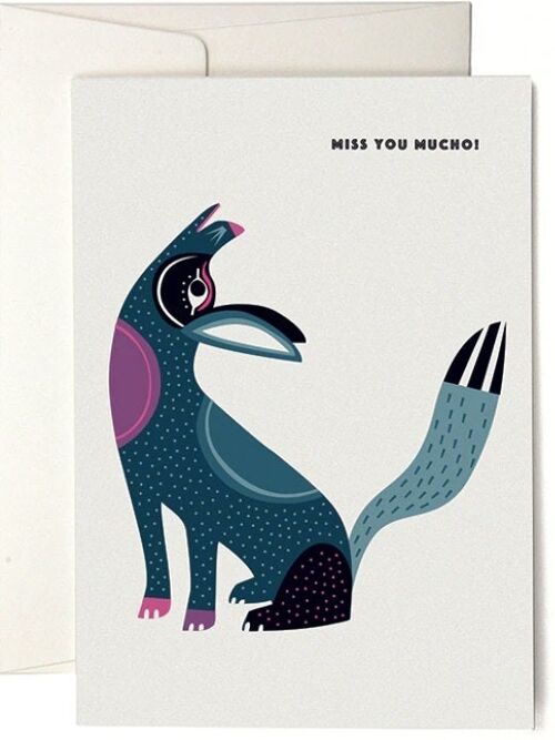 VIVA Coyote Greeting Card