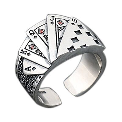 Bague ouverte Royal Flush