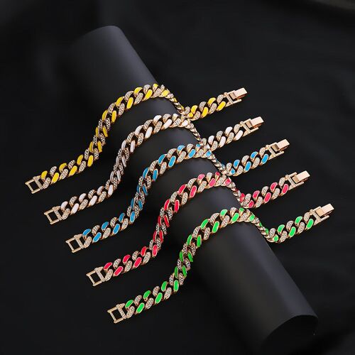 Two-Colour Cuba Chain Bracelet