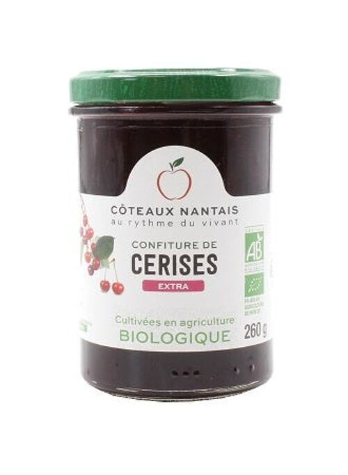 Confiture cerises extra Bio - 260g