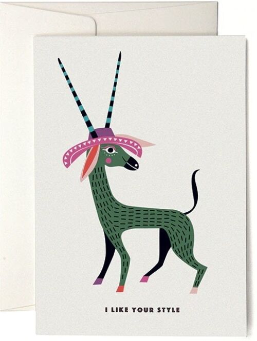 VIVA Antilope Greeting Card