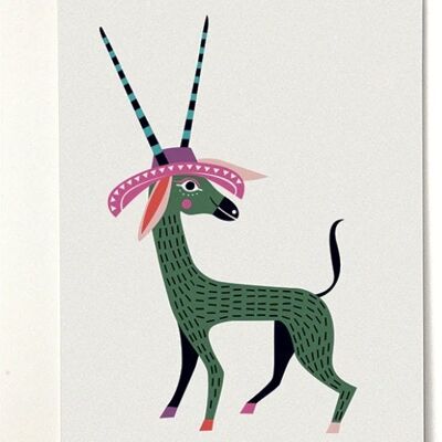 VIVA Antilope Greeting Card