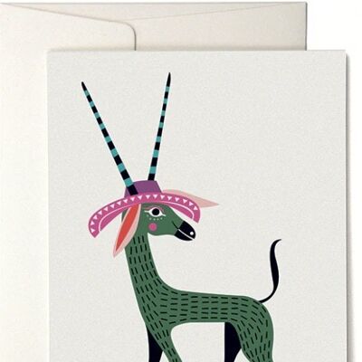 VIVA Antelope Greeting Card