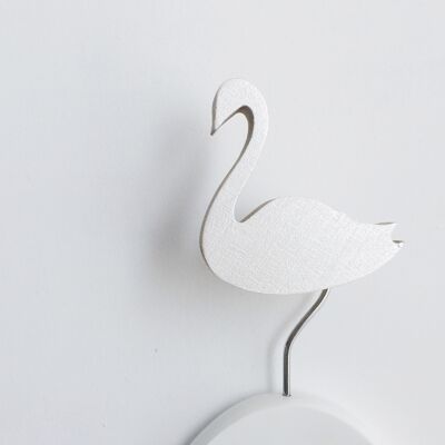 PEARL SWAN WALL HOOK