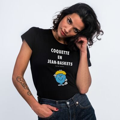 CESTA 2 JEANS COQUETTE NEGRO CAMISETA