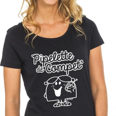 COMPET PIPELETTE BLACK TSHIRT