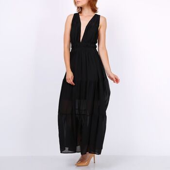 Robe longue dos croisé 3