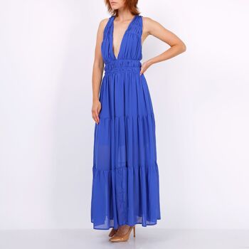 Robe longue dos croisé 3