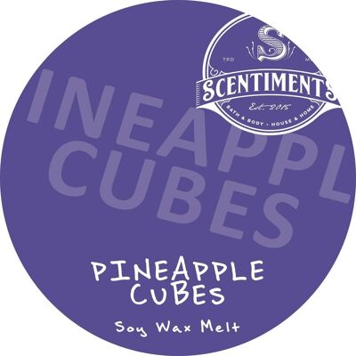 Pineapple Cubes Wax Melt Pods