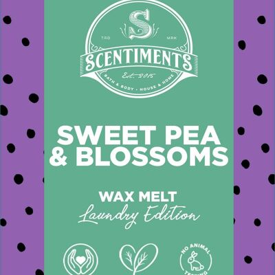 Sweet Pea & Blossoms Wax Snapbars