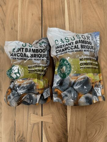 CasusGrill - Briquettes de charbon de bambou instantanées 4