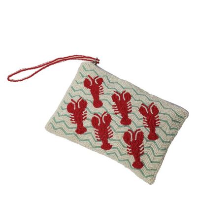 Purse With Beaded Lobsters