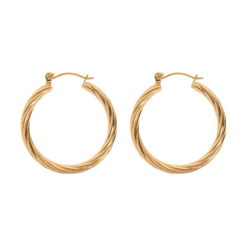 Timi of Sweden | Swirly Hoop Earrings | Exclusive Scandinavian design that is the perfect gift for every women