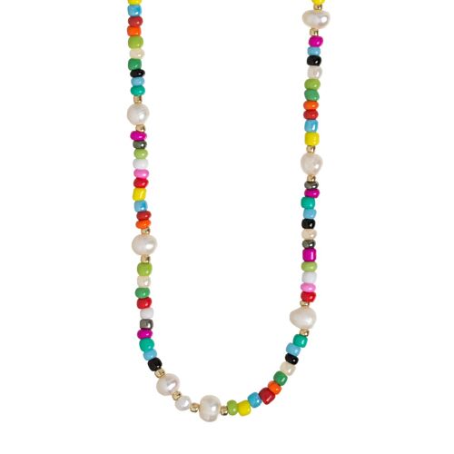 Timi of Sweden | Summer Bead and Pearl Necklace | Exclusive Scandinavian design that is the perfect gift for every women