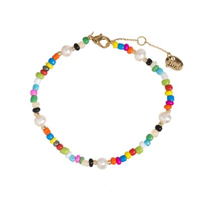 Timi de Suecia | Pulsera de cuentas y perlas de verano | Diseño escandinavo exclusivo que es el regalo perfecto para todas las mujeres.