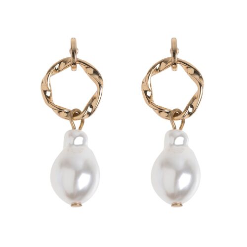 Timi of Sweden | Chunky Pearl Earrings - Gold | Exclusive Scandinavian design that is the perfect gift for every women