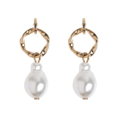 Timi de Suède | Boucles d'oreilles grosses perles - Or | Design scandinave exclusif qui est le cadeau parfait pour toutes les femmes