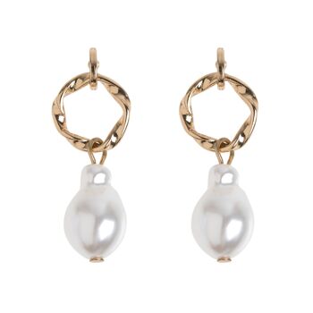 Timi de Suède | Boucles d'oreilles grosses perles - Or | Design scandinave exclusif qui est le cadeau parfait pour toutes les femmes