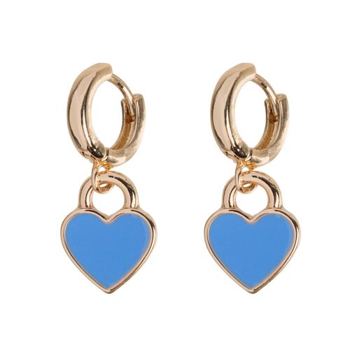 Timi of Sweden | Enamel Heart Hoop Earring | Exclusive Scandinavian design that is the perfect gift for every women