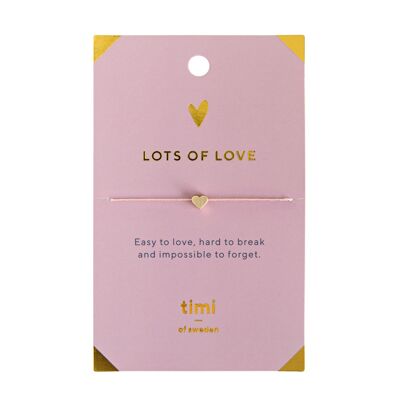 Timi di Svezia | Bracciale a cuore scorrevole Lots of Love | Esclusivo design scandinavo che è il regalo perfetto per ogni donna