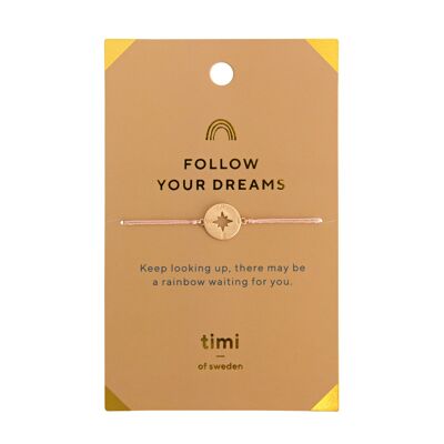 Timi of Sweden | Follow your Dreams Compass Bracelet | Exclusive Scandinavian design that is the perfect gift for every women