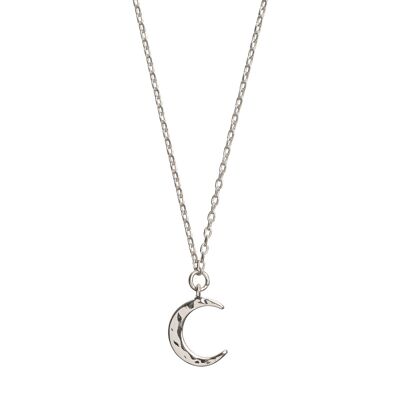 Timi von Schweden | Gehämmerte Mond Halskette | Exklusives skandinavisches Design, das das perfekte Geschenk für jede Frau ist