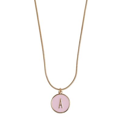 Timi de Suède | Lettre en collier chaîne serpent (A-I) | Design scandinave exclusif qui est le cadeau parfait pour toutes les femmes