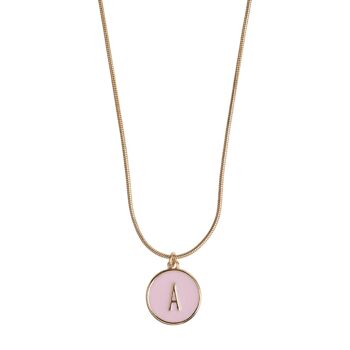 Timi de Suède | Lettre en collier chaîne serpent (A-I) | Design scandinave exclusif qui est le cadeau parfait pour toutes les femmes 1