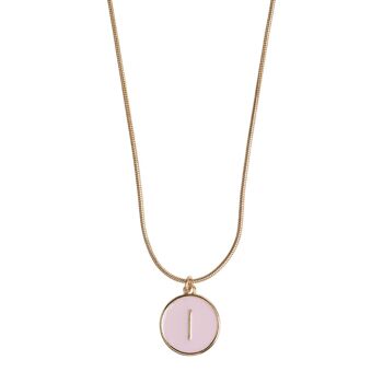 Timi de Suède | Lettre en collier chaîne serpent (A-I) | Design scandinave exclusif qui est le cadeau parfait pour toutes les femmes 9