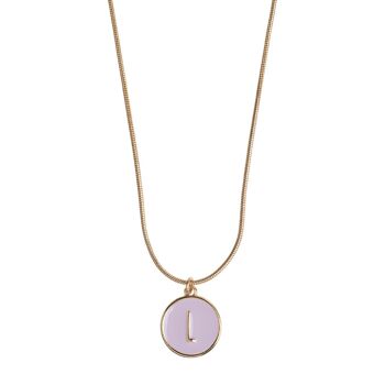 Timi de Suède | Lettre en collier chaîne serpent (J-R) | Design scandinave exclusif qui est le cadeau parfait pour toutes les femmes 3