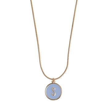 Timi de Suède | Lettre en collier chaîne serpent (S-Z) | Design scandinave exclusif qui est le cadeau parfait pour toutes les femmes 1