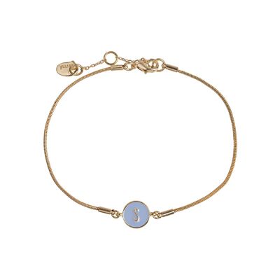 Timi of Sweden | Letter in Snake Chain Bracelet (S-Z) | Exclusive Scandinavian design that is the perfect gift for every women