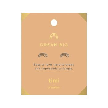 Timi de Suède | Boucles d'oreilles Dream Big Rainbow | Design scandinave exclusif qui est le cadeau parfait pour toutes les femmes 2