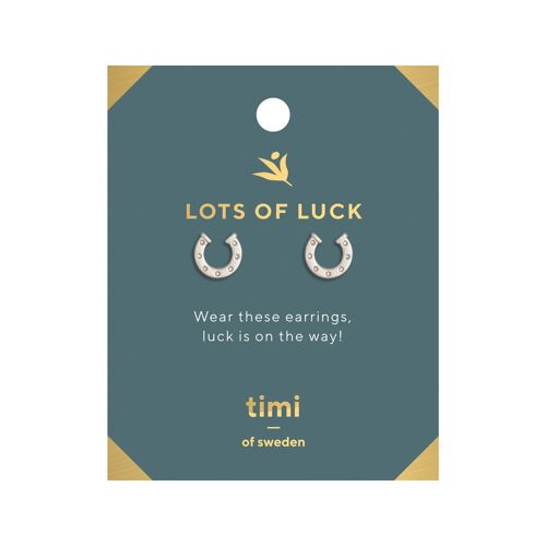 Timi of Sweden | Lots of Luck Horse Shoe Earrings | Exclusive Scandinavian design that is the perfect gift for every women