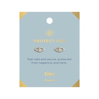 Timi de Suède | Protégez-vous des boucles d'oreilles Evil Eye | Design scandinave exclusif qui est le cadeau parfait pour toutes les femmes