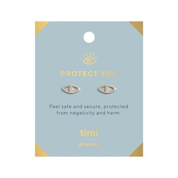 Timi de Suède | Protégez-vous des boucles d'oreilles Evil Eye | Design scandinave exclusif qui est le cadeau parfait pour toutes les femmes 1