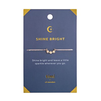 Timi di Svezia | Shine Bright Three Star Br., Oro - Rosa | Esclusivo design scandinavo che è il regalo perfetto per ogni donna