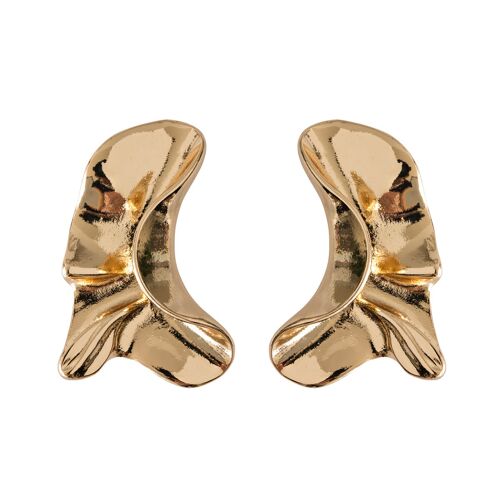 Timi of Sweden | Melted Statement Earring - Gold | Exclusive Scandinavian design that is the perfect gift for every women