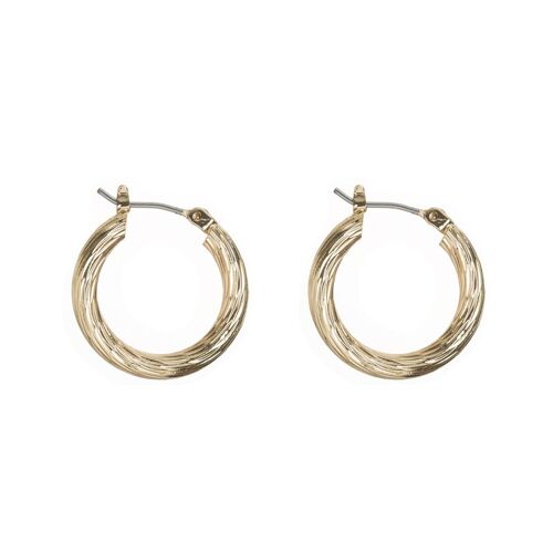 Timi of Sweden | Small Swirly Hoop Earrings - Gold | Exclusive Scandinavian design that is the perfect gift for every women