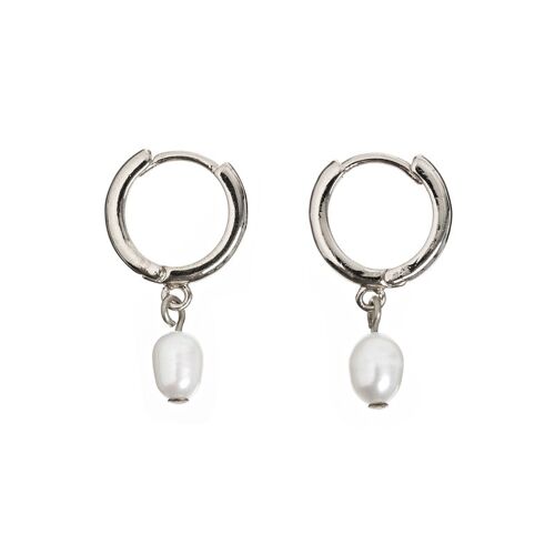 Timi of Sweden | Pearl Small Hoop Earrings | Exclusive Scandinavian design that is the perfect gift for every women