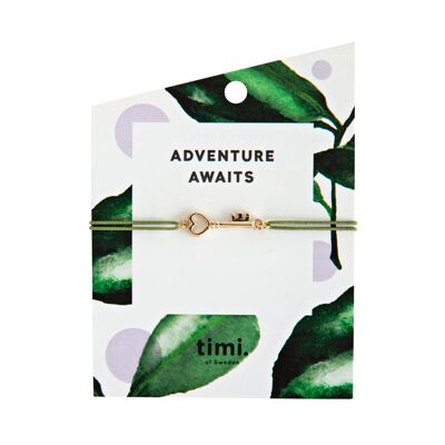 Timi di Svezia | Key Stretch Br., Oro - Oliva | Esclusivo design scandinavo che è il regalo perfetto per ogni donna